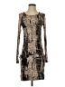 Unbranded Graphic Brown Cocktail Dress Size S (estimated) - photo 1