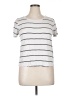 Green Envelope Stripes Silver Short Sleeve T-Shirt Size L - photo 1