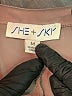 She + Sky 100% Polyester Metallic Brown Long Sleeve Blouse Size M - photo 7