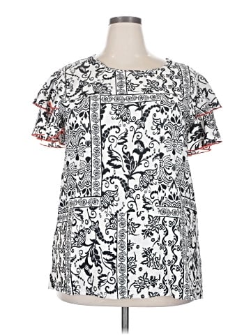 Haptics Short Sleeve Blouse (view 1)