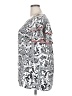Haptics Silver White Short Sleeve Blouse Size 2X - photo 5