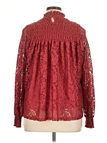 Blue Tassel Long Sleeve Blouse (view 2)