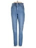 Express Solid Blue Jeans Size 0 - photo 1