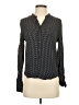 Assorted Brands 100% Viscose Houndstooth Black Long Sleeve Blouse Size EU 36 / US 6 - photo 1