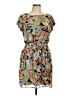 Tulle 100% Polyester Print Green Casual Dress Size L - photo 1
