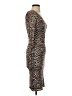 Unbranded Animal Print Brown Cocktail Dress Size XS (estimated) - photo 4