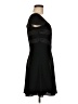 Ann Taylor 100% Polyester Chevron-herringbone Black Cocktail Dress Size 6 - photo 4
