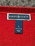 Karen Scott 100% Cotton Red Pullover Sweater Size L - photo 7