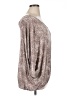 Logix 100% Rayon Silver 3/4 Sleeve Top Size 1X - photo 4