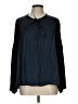 J.Crew 100% Polyester Black Long Sleeve Blouse Size L - photo 1
