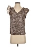 Shein Tan Short Sleeve Blouse Size S - photo 1