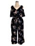 Eyeshadow Floral Black Jumpsuit Size XL - photo 1