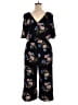 Eyeshadow Floral Black Jumpsuit Size XL - photo 2
