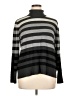 Investments Stripes Gray Turtleneck Sweater Size 1X - photo 1