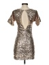 Molly Bracken 100% Polyester Metallic Silver Cocktail Dress Size XS - photo 2