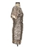 Molly Bracken 100% Polyester Metallic Silver Cocktail Dress Size XS - photo 4