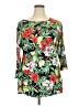 impulsive Green 3/4 Sleeve Blouse Size 3X - photo 1