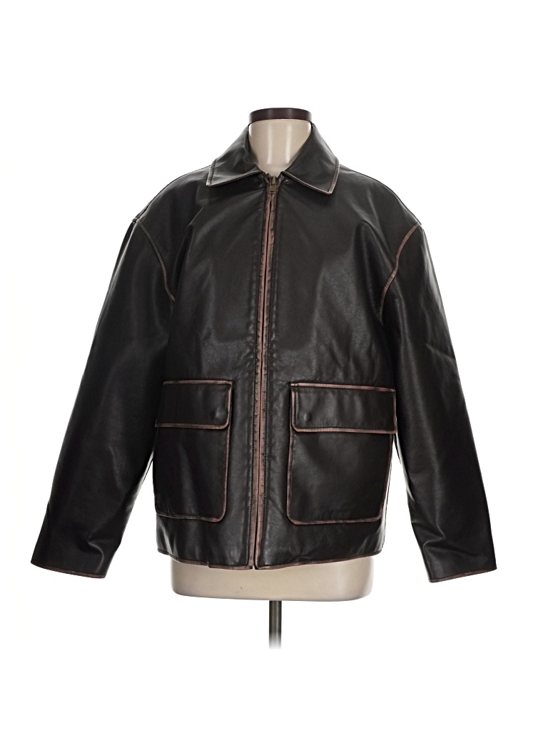 Pre-owned Mng Jacket In Black