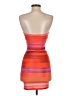 Shein Color Block Orange Cocktail Dress Size 2 - photo 2
