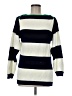 Tommy Hilfiger 100% Cotton Stripes Blue Pullover Sweater Size M - photo 1