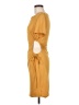 Minette Solid Yellow Cocktail Dress Size M (estimated) - photo 5