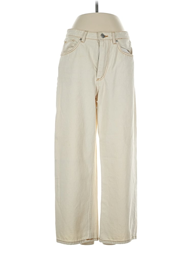 Pre-owned Monki Casual Pants In White