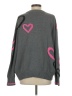 Splendid Hearts Gray Pullover Sweater Size S - photo 2