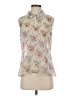 CAbi 100% Polyester Floral Ivory Sleeveless Blouse Size S - photo 1