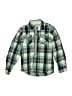 Guess 100% Cotton Plaid Green Long Sleeve Button-Down Shirt Size 12 - 14 - photo 1