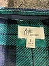 Assorted Brands Plaid Green Casual Dress Size L - photo 7
