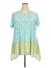Ruby Rd. Teal Short Sleeve Blouse Size 2X (estimated) - photo 1