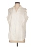 misook Ivory Sleeveless Button-Down Shirt Size L (estimated) - photo 1
