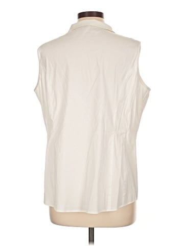 misook Sleeveless Button-Down Shirt (view 2)