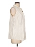 misook Ivory Sleeveless Button-Down Shirt Size L (estimated) - photo 4