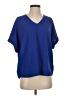 She + Sky 100% Polyester Blue Short Sleeve Blouse Size S - photo 1