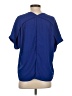 She + Sky 100% Polyester Blue Short Sleeve Blouse Size S - photo 2