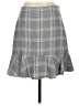 Ann Taylor LOFT Plaid Gray Casual Skirt Size 2 - photo 1