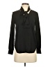Ann Taylor 100% Polyester Black Long Sleeve Blouse Size XXS - photo 1