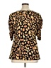 Thalia Sodi Animal Print Gold 3/4 Sleeve Blouse Size XL - photo 2