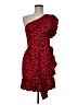 Jay Godfrey 100% Polyester Red Cocktail Dress Size 6 - photo 1