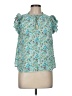 Vineyard Vines Teal Short Sleeve Blouse Size M - photo 1