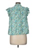 Vineyard Vines Teal Short Sleeve Blouse Size M - photo 2