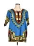Unbranded Blue Short Sleeve Blouse Size XL (estimated) - photo 1