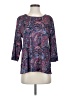 BonWorth 100% Polyester Paisley Purple 3/4 Sleeve Blouse Size S - photo 1