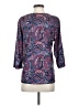 BonWorth 100% Polyester Paisley Purple 3/4 Sleeve Blouse Size S - photo 2