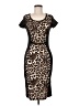 Annabelle Animal Print Brown Cocktail Dress Size M - photo 1