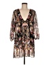 Becca 100% Polyester Brown Casual Dress Size Med - Lg - photo 1