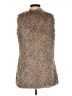 Umgee 100% Polyester Tan Faux Fur Vest Size 8 - photo 2