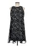 Calvin Klein 100% Polyester Stars Black Casual Dress Size 8 - photo 1