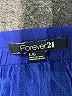 Forever 21 100% Polyester Solid Blue Casual Skirt Size L - photo 4